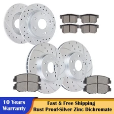 For 2003 - 2007 Honda Accord 2.4L Front Rear Brakes and Rotors Brake Pads Kits