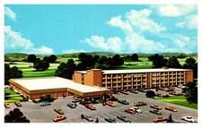 Holyoke MA Massachusetts Holiday Inn Aerial View Chrome Postcard
