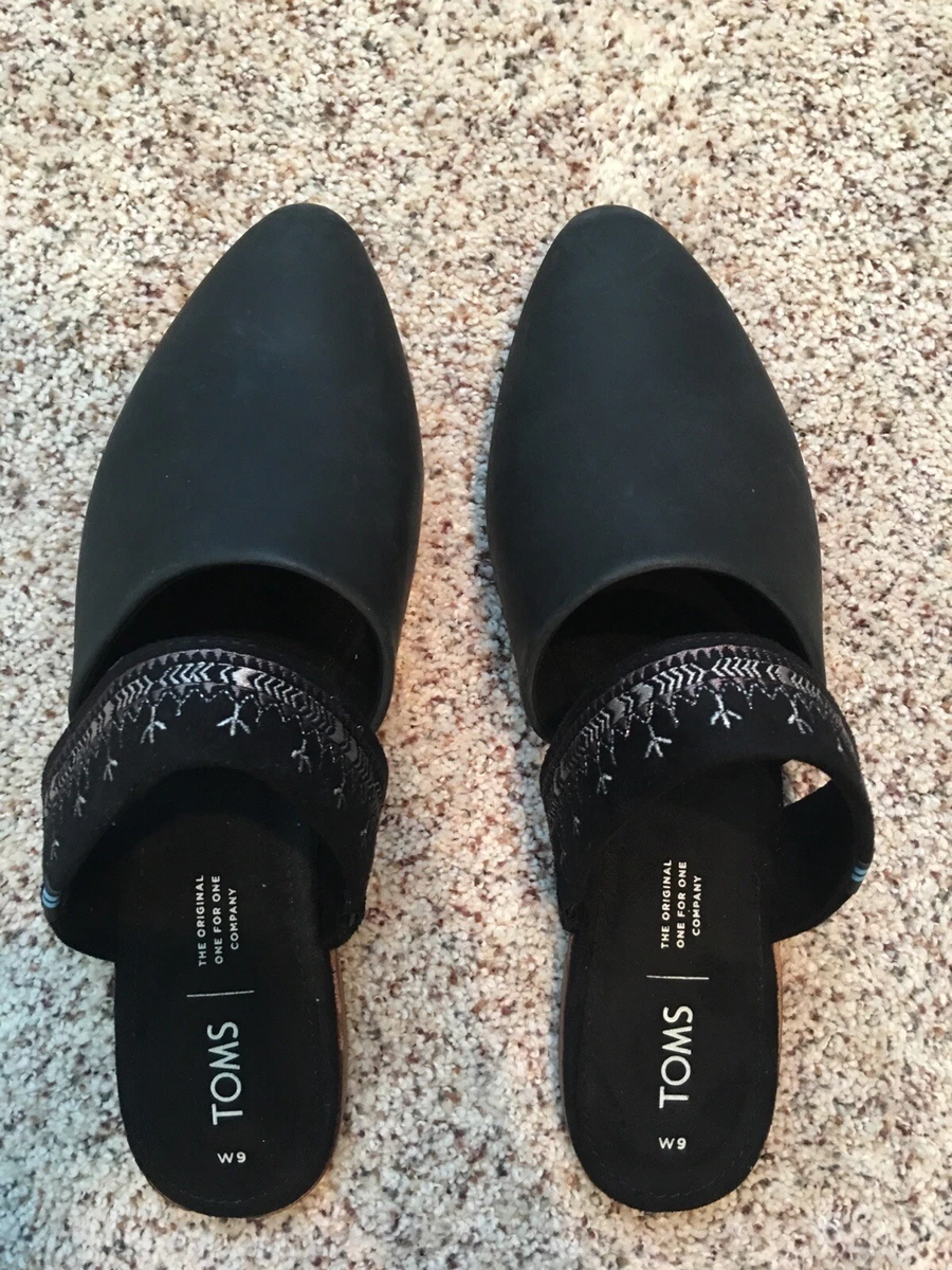Toms jutti mules black discount