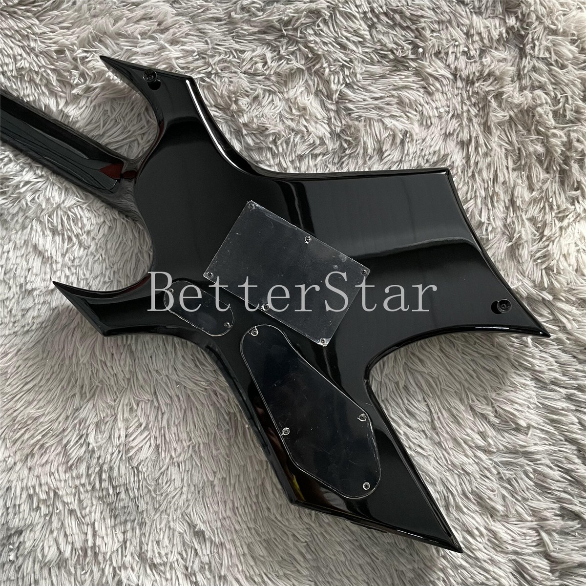 Special Shape Warlock Extreme Black Electric Guitar 6String
