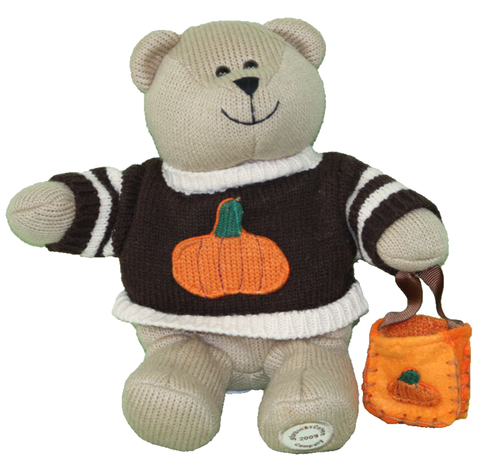 Peluche Starbucks 85a Edizione Bearista Bearista 2009 Halloween zucca SPEDIZIONE GRATUITA - Foto 3 di 5