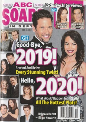 ABC Soaps In Depth Dec 16, 2019 ROGER HOWARTH-REBECCA HERBST-MARCUS ...