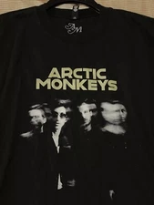 90s Artic Monkeys Band Graphic short sleeve black T shirt Reprint S-5XL