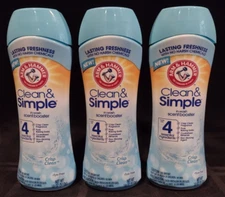 Arm & Hammer Laundry Scent Booster Beads - Crisp Clean, 18 oz Each (Pack of 3)