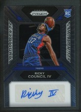 2023-24 RICKY COUNCIL IV AUTO PANINI PRIZM SENSATIONAL SIGNATURES RC AUTOGRAPHS