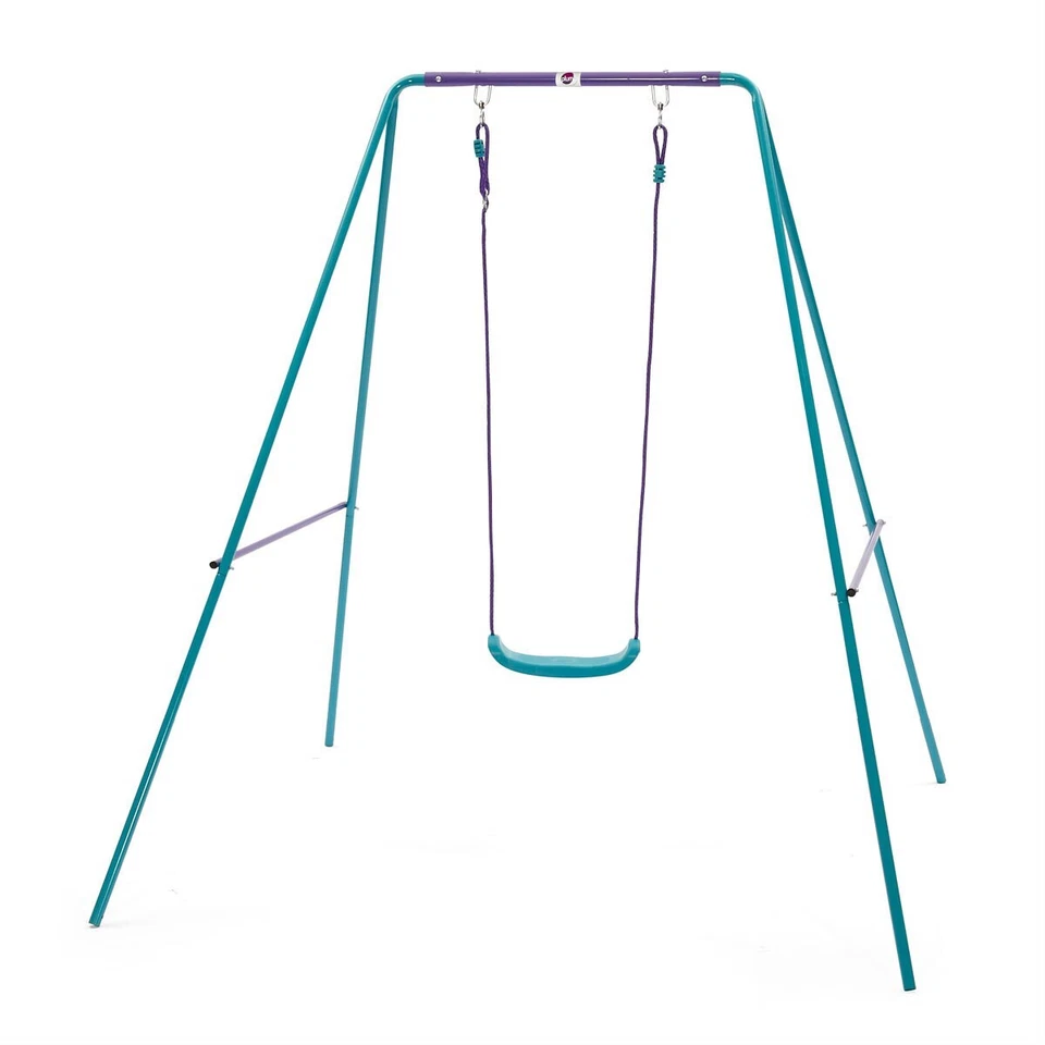Toddler Kids Outdoor Swing Set 2-in-1 Adjustable Frame With 2 Seats Summer Toys - Image 2 of 4