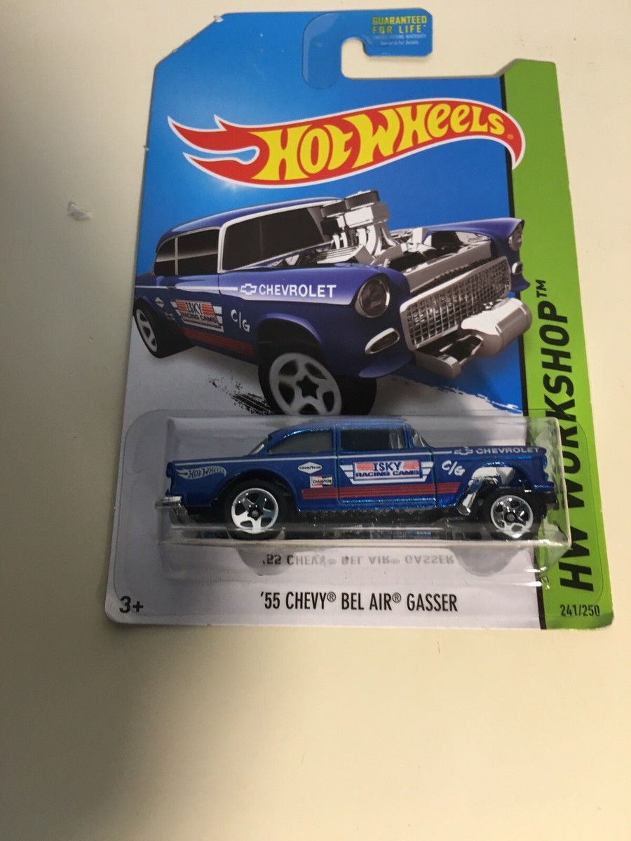 Hot wheels '55 Chevy Bel Air Gasser Blue | eBay
