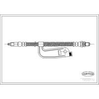 Corteco Bremsschlauch Bremsleitung Vorne Links FüR Ford Fiesta IV Puma 19032172