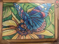 Printed needlepoint kits Tapestry Canvas 30x40 cm Rto Butterfly