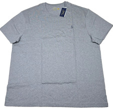 Polo Ralph Lauren Men's SZ 2XL-Big Gray W/ Gray Pony Crew-Neck SS T-Shirt