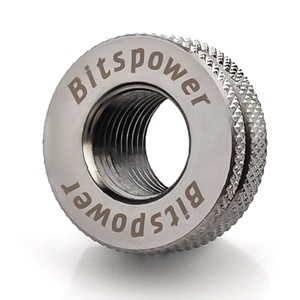 Bitspower G1/4" Casetop Water-Fill Set, Black Sparkle (4711946741532)
