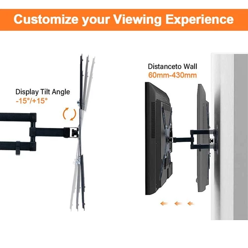 TV Wandhalterung LCD LED Fernseher Wandhalter 14 - 42 Zoll Neigbar Schwenkbar DE - Bild 5 von 12
