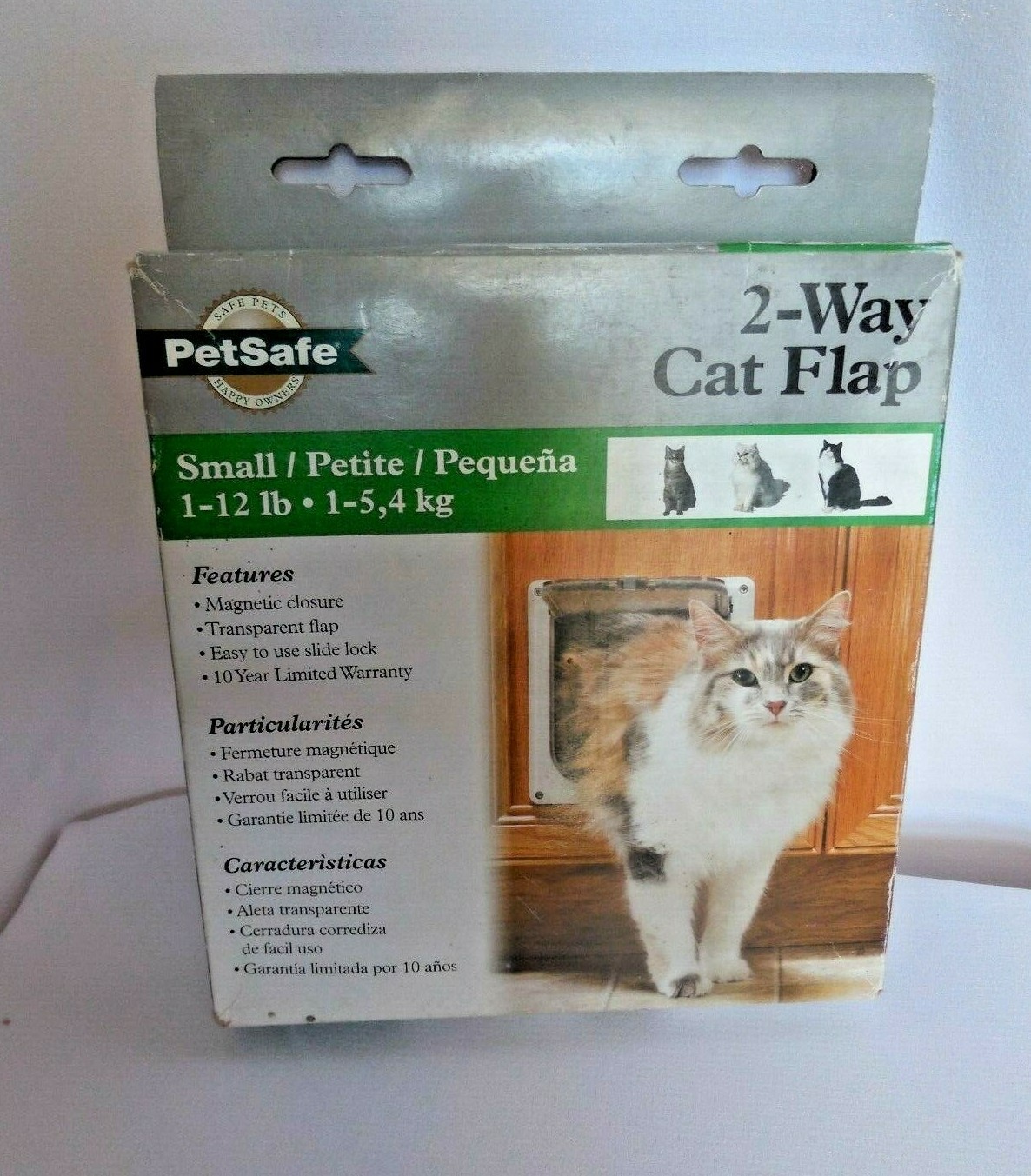 New PETSAFE Interior 2Way Locking Cat Flap Door Small Dog Up to 12lb