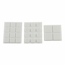 28X Self Adhesive Pads Furniture Protects Floor Surface Anti Skid Scratch White