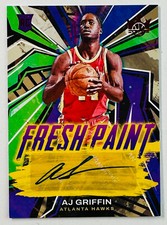 AJ Griffin Fresh Paint Auto Ruby Red /99 2022-23 Court Kings Rookie Hawks RC