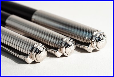 1992er Pelikan M730 & K730 + D730, im Etui 925 Silber & 18C