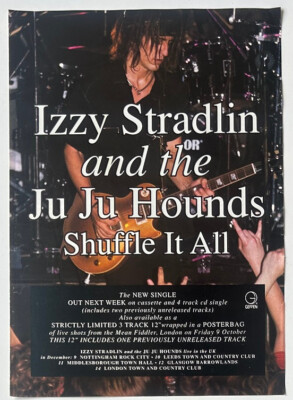 IZZY STRADLIN - SHUFFLE IT ALL 1992 Full page UK magazine ad