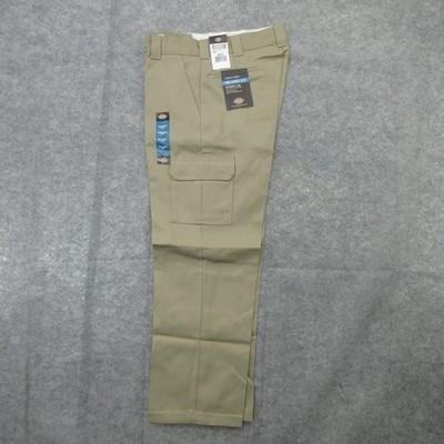 Dickies Cargo Pants Mens 36x32 Khaki Relaxed Fit Straight Leg