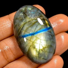 96 Ct Natural Labradorite Oval Cabochon Loose Gemstone For Jewelry 41X25X10 mm