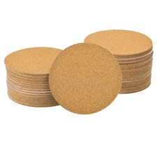 100Pcs Self-Adhesive Cork Round 3.75" Cork Backing Sheets Cork Coasters