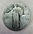 1925 Philadelphia Mint Standing Liberty Quarter - 90% Silver - Free Shipping!