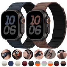 Silicone Magnetic Loop Strap Band For Apple Watch Ultra 4 12 11 10 9 8 7 6 5 SE3