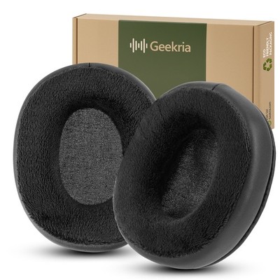 Geekria Velour Ear Pads for Microsoft Xbox Wireless Headphones (Black)