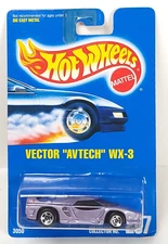 Hot Wheels Vector Avtech WX-3 #207 5sp purple