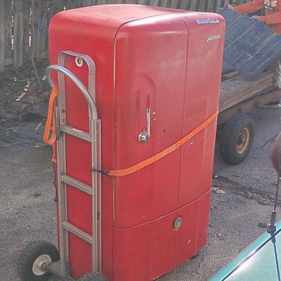 Westinghouse Red Vintage Refrigerator Collectible Major Appliance