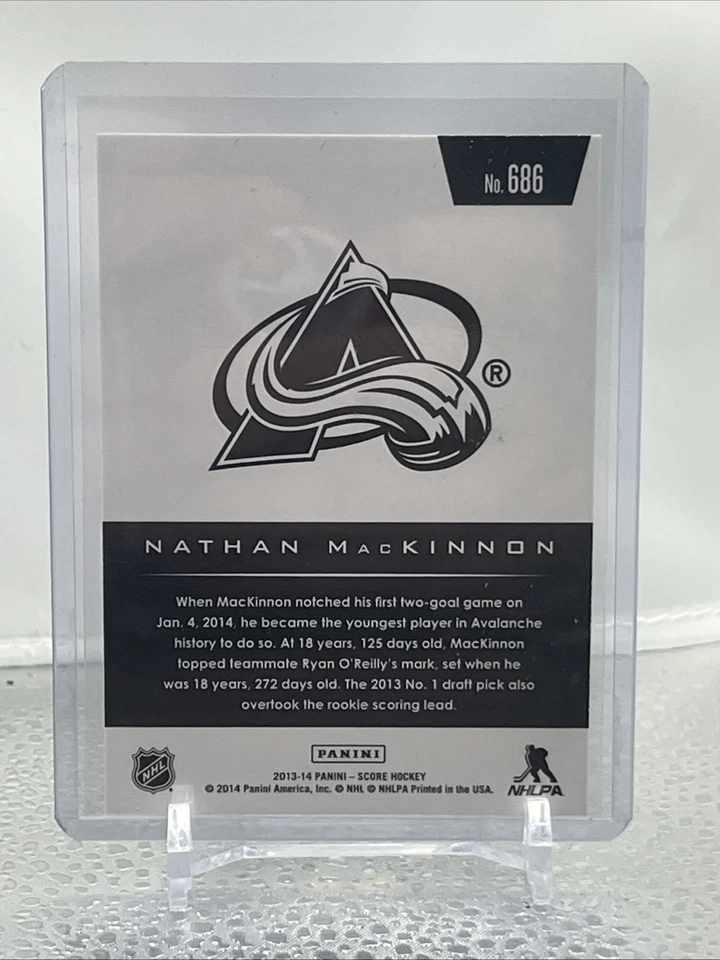 2013-14 Panini Score NATHAN MACKINNON HOT ROOKIES RC #686 - Image 2 of 2