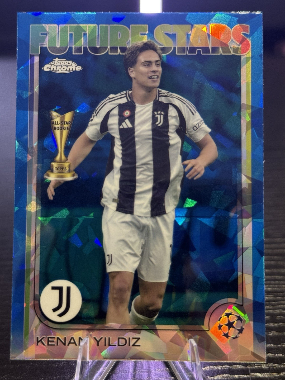 2024-25 Chrome UEFA Club Competitions Sapphire Wonderkids Kenan Yildiz