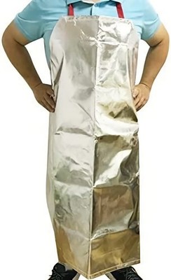 Aluminized Flame Resistant Apron Safety Work Heat Resistant Industrial Weldin