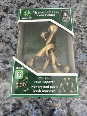 Hanayama Trinity Level 6 Cast Puzzle Bepuzzled #30768 Brain Teaser