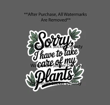 Plants Quote Sticker Waterproof Decal Home Body Green Succulent Gift NEW