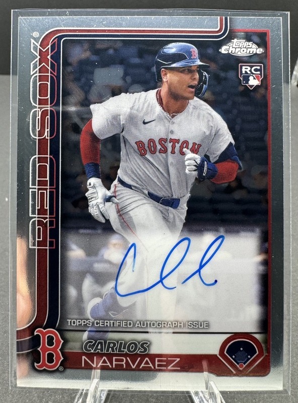 CARLOS NARVAEZ 2025 Topps Chrome Baseball ROOKIE CARD AUTOGRAPH #RA-CAN