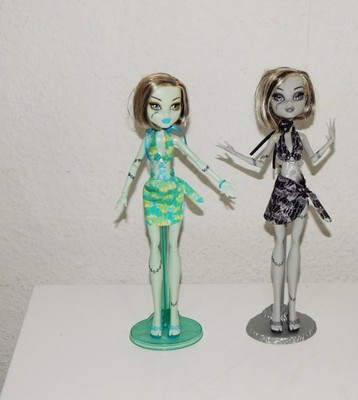 Monster high Puppen Set 2x Frankie Stein Skull Shore Schädelküste wie neu RARE