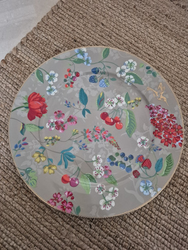 NEW Pip Studio Hummingbirds Khaki Underplate Platter 32cm