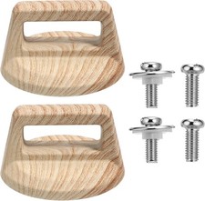 2 Pcs Pot Lid Handle, Wooden Pot Lid Knob Universal Pots Lids Replacement Knob