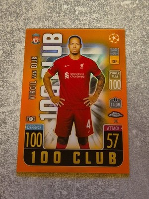 TOPPS  2021 / 2022 CLUB 100 CHROME - VIRGIL VAN DIJK - ORANGE   25 / 25 STÜCK 