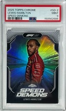 Lewis Hamilton 2025 Topps Chrome Speed Demons #SD-2 PSA 9 (MINT) F1 Card