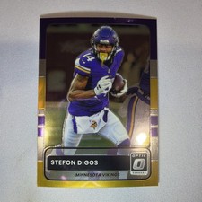 STEFON DIGGS 2025 DONRUSS OPTIC 2015 RETRO PURPLE STARS PRIZM 