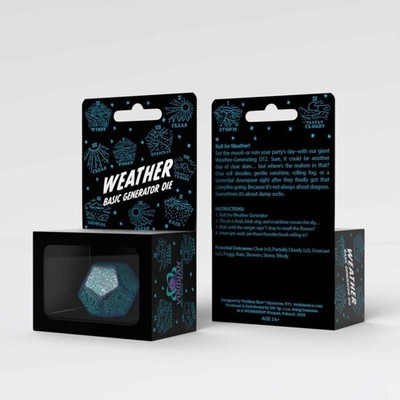Weather Generator Die: Shimmering Blue &Turquise
