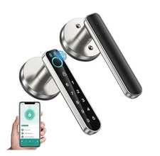 Fingerprint Smart Door Knob with Keypad & Biometric Lock - Keyless Entry System