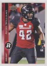2021 Upper Deck CFL Red /165 Avery Williams #45 z6b