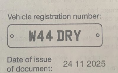 Private Registration Number