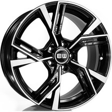 Cerchi in lega EW EW16 THOTH 17" 7.5J 5x112 ET 45 66.45 BLACK POLISHED