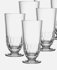 Set of 4 Pottery Barn La Rochere Artois Iced Tea Glasses Water Juice  NEW