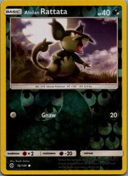 Alolan Rattata 76/149 Reverse Holo Common SM Base Set