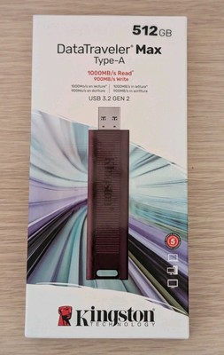 Kingston Technology DataTraveler 512GB Max Type-A 1000R/900W USB3.2 Neu & Versiegelt