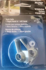 Prime-Line~ F 2612 Diecast, Right and Left Hand Sliding Window Sash Lock, Chrome